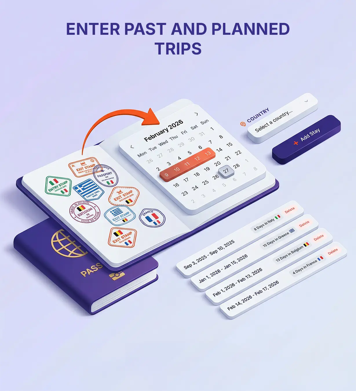 Step 1 visual - Enter past trips