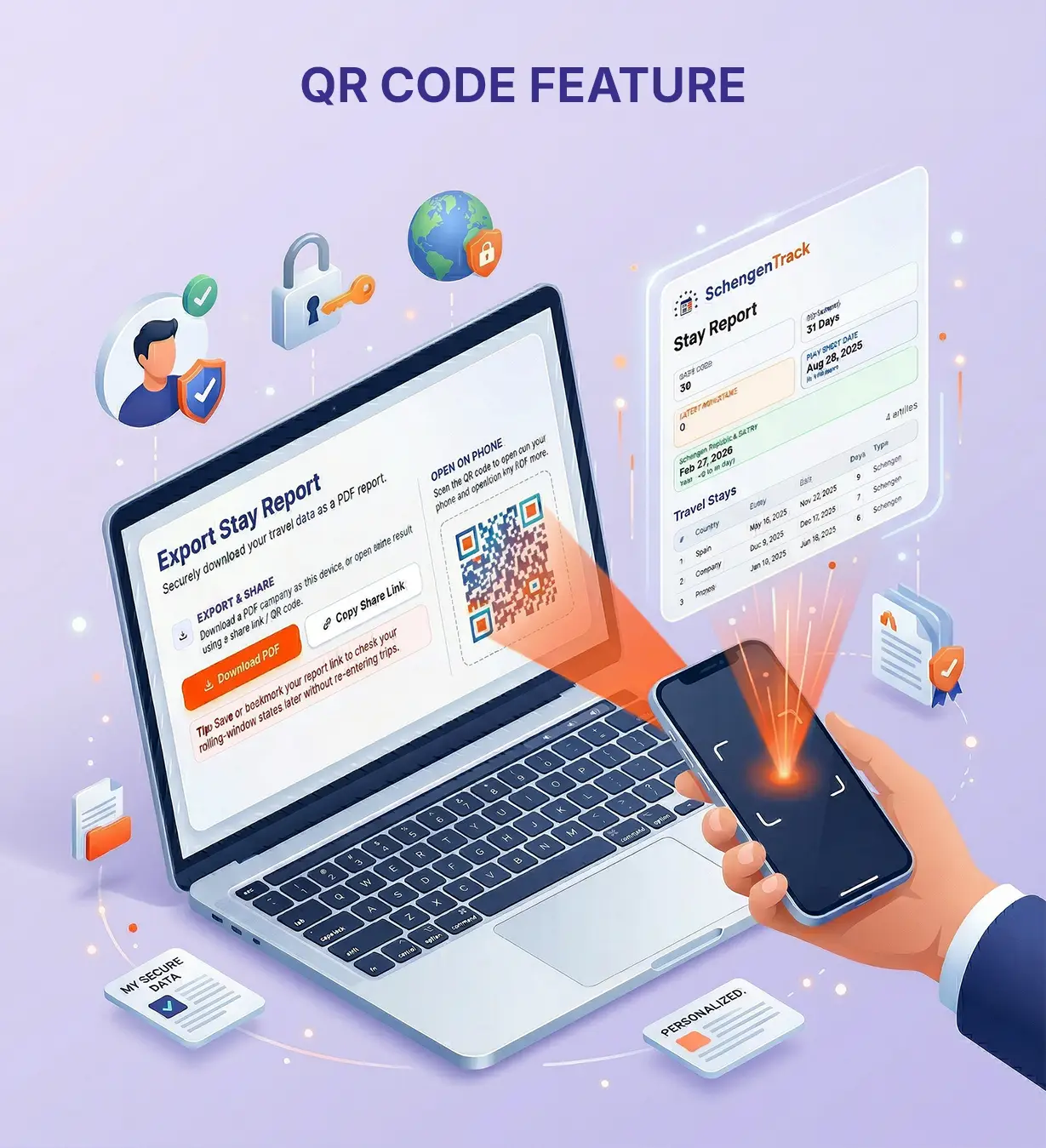 Step 4 visual - QR code feature